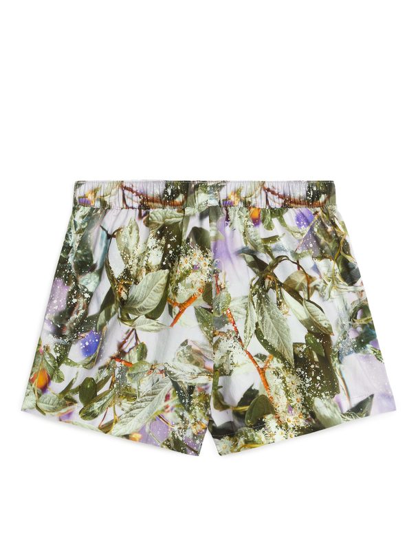Arket Slow Flowers Printed Shorts Lilac/floral