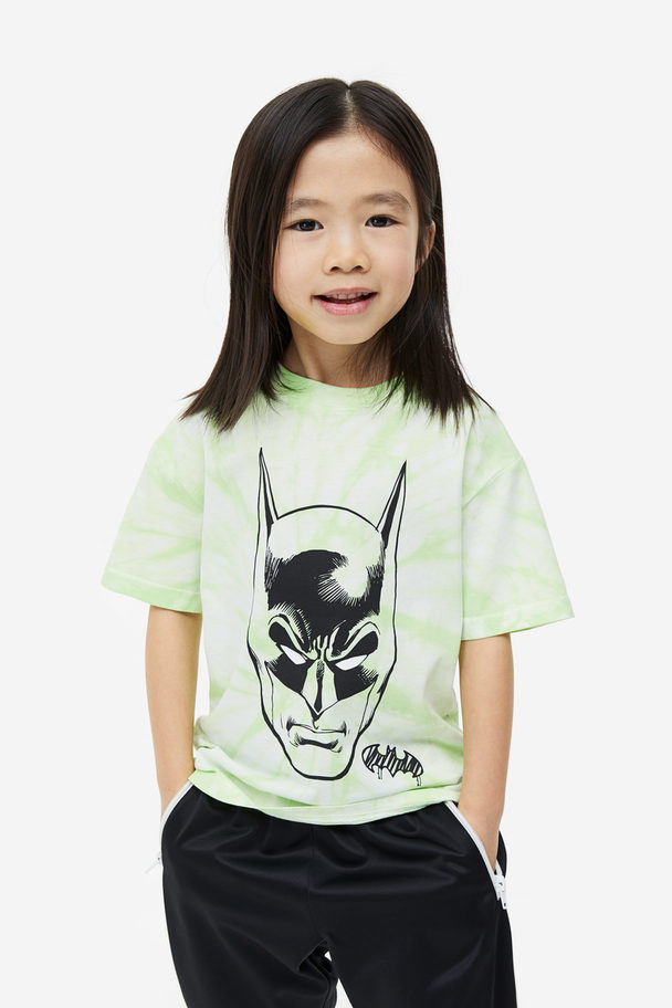 Printed T-shirt Green/batman Multicolour Afound.com