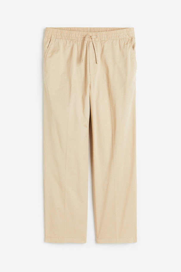 H&M Pull-on-Chino Relaxed Fit Hellbeige
