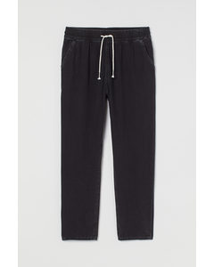 Denim Joggers Zwart/washed Out