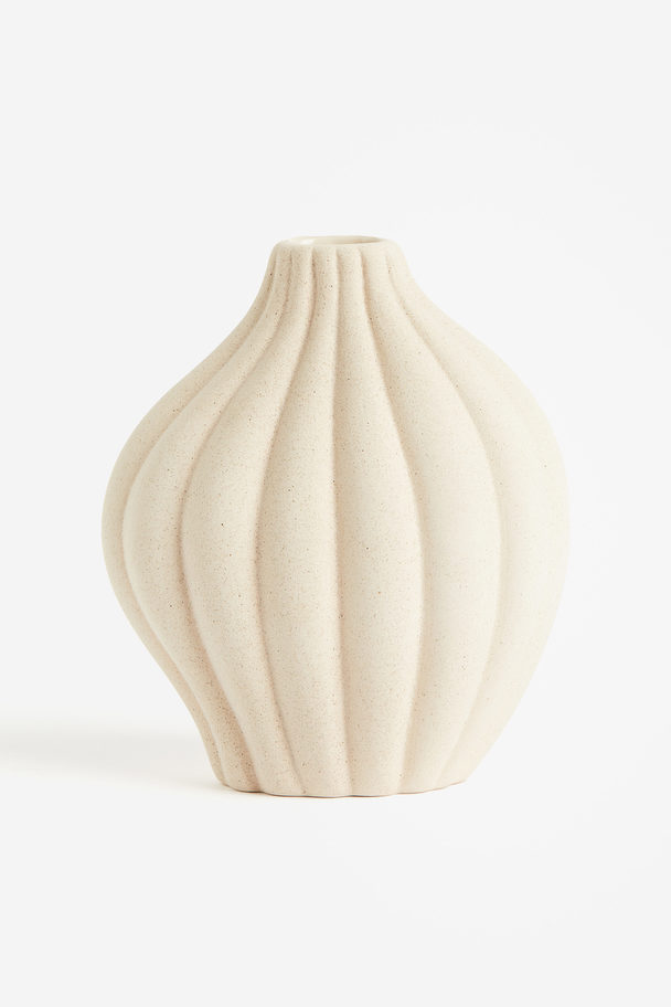 H&M HOME Vase aus Steingut Weiß