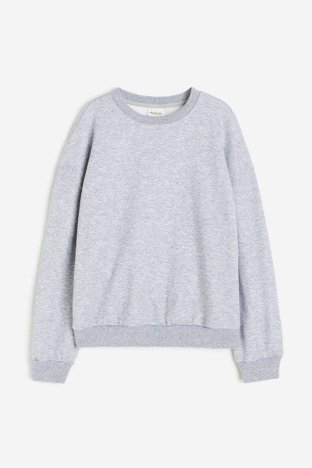 H&M Sports Sweatshirt Light Grey Marl