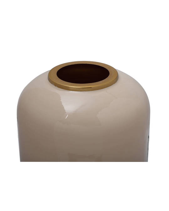 360Living Vase Art Deco 225 Ivory / Gold