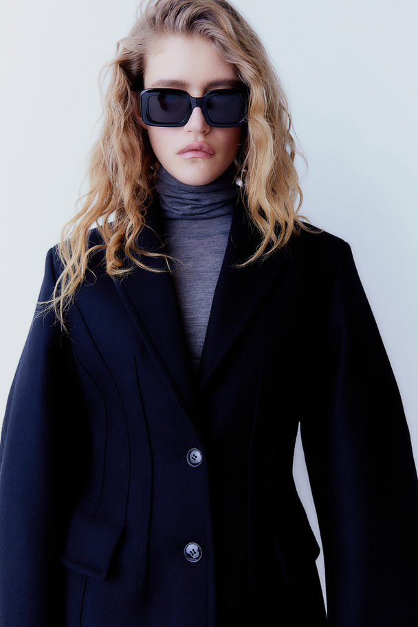H&M Wool-blend Blazer Black