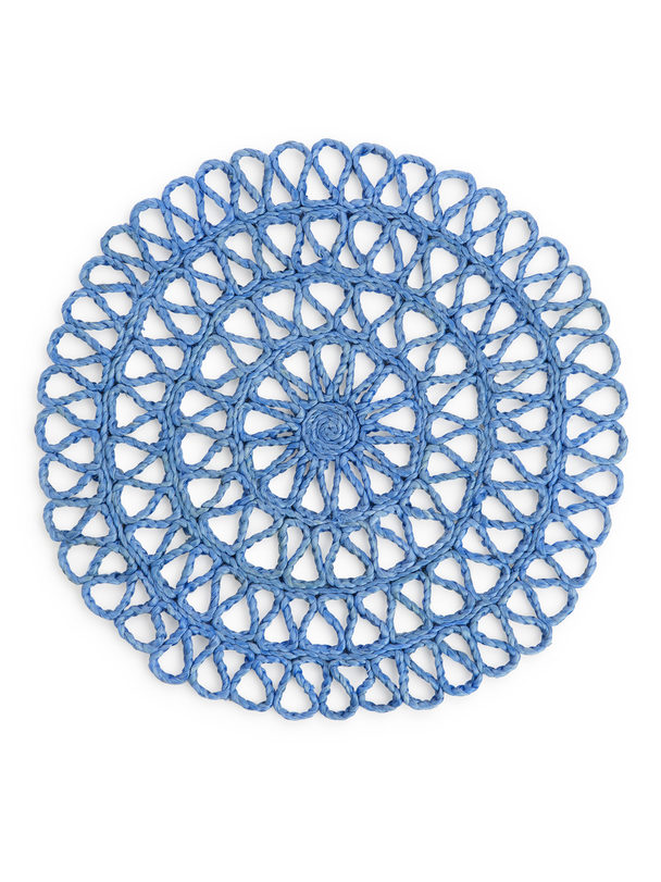 ARKET Jute Placemat 38 Cm Light Blue