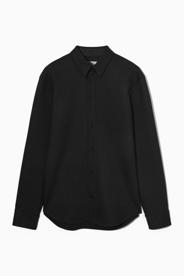 COS Relaxed-fit Jersey Shirt Black