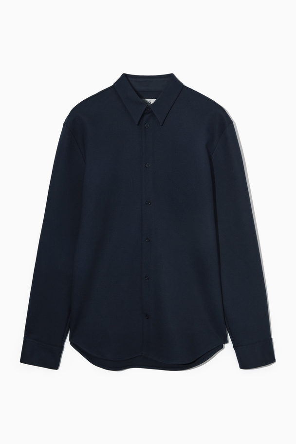 COS Relaxed-fit Jersey Shirt Navy
