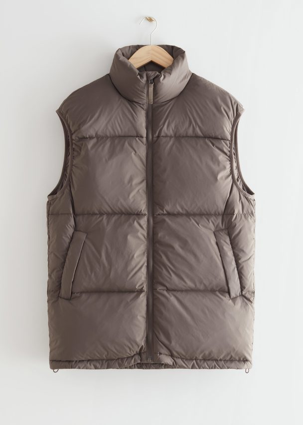 & Other Stories Relaxed Puffer Vest Mole
