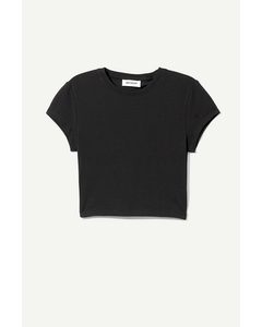 Sabra Crop T-shirt Black