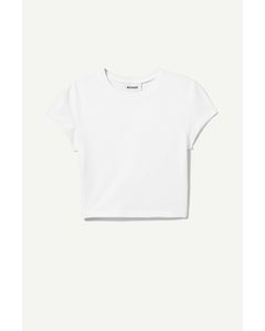 Sabra Crop T-shirt White