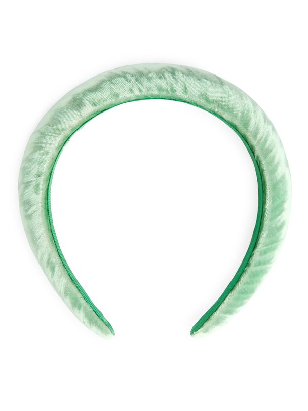 Arket Velvet Alice Headband Green