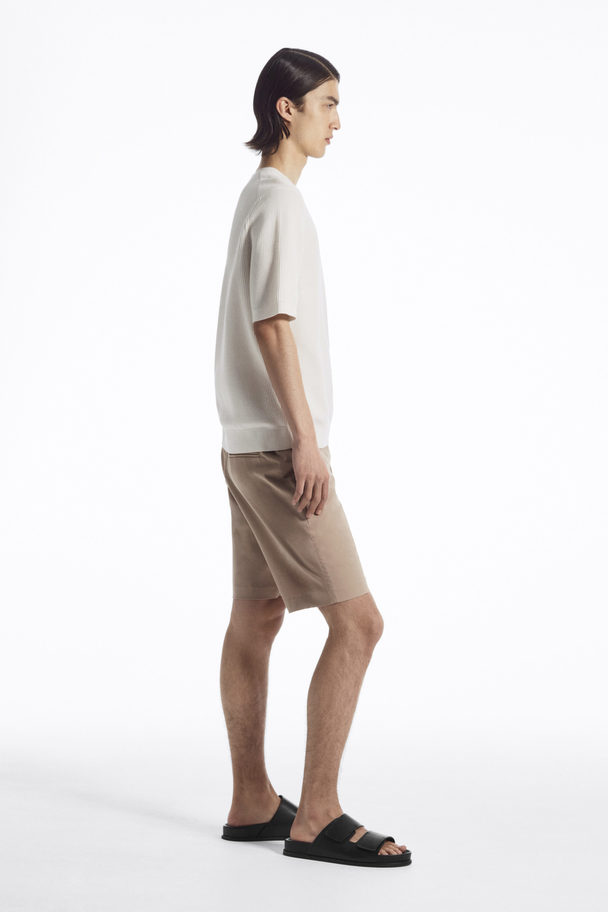 COS Classic Chino Shorts Tan Beige