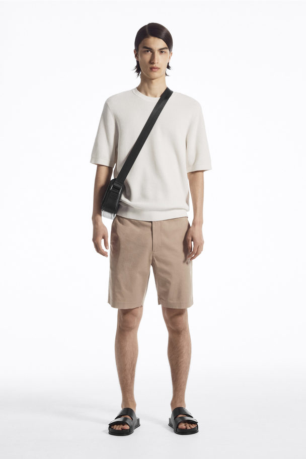 COS Classic Chino Shorts Tan Beige