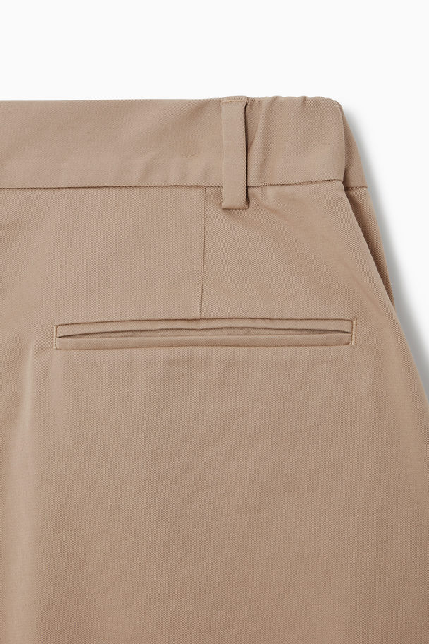 COS Classic Chino Shorts Tan Beige