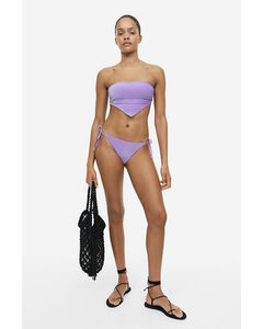 Padded Bandeau Bikini Top Purple