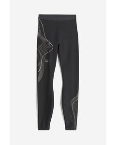 DryMove™ High Shine Sportleggings Dunkelgrau