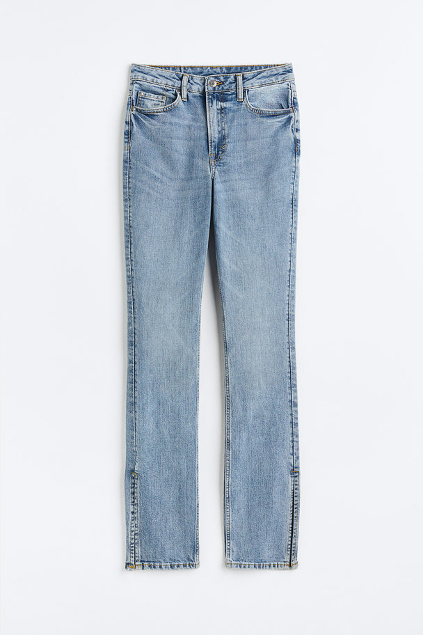 H&M Skinny High Jeans Licht Denimblauw