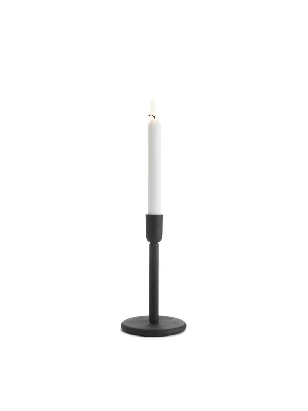 ARKET Gusseiserner Kerzenständer, 20  cm Schwarz
