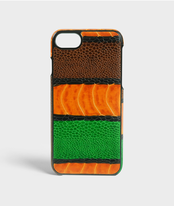The Case Factory Iphone 6/6s/7/8 Print Crocodile Multicolor Orange
