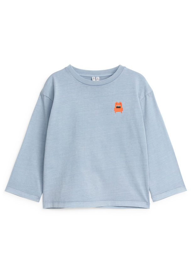 ARKET Long-sleeve T-shirt Dusty Blue