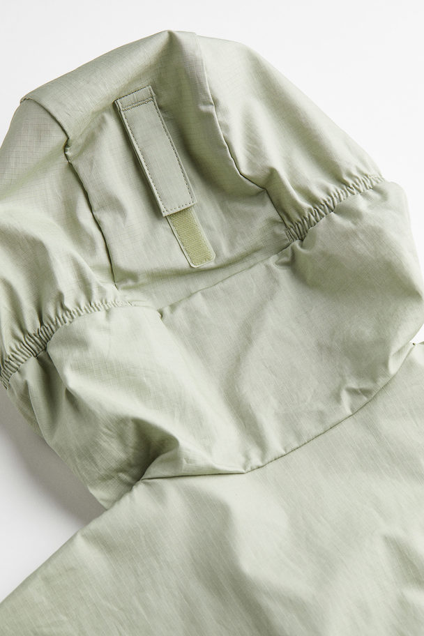 H&M Water-repellent Popover Jacket Light Green