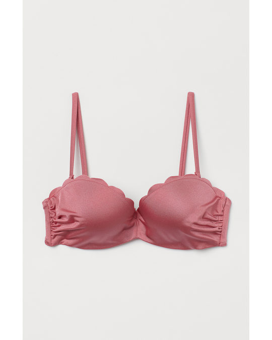 H&M Super Push-up Bikini Top Pink