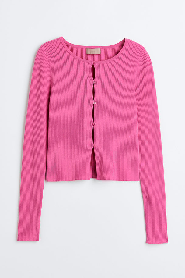 H&M Viscose-blend Cardigan Pink