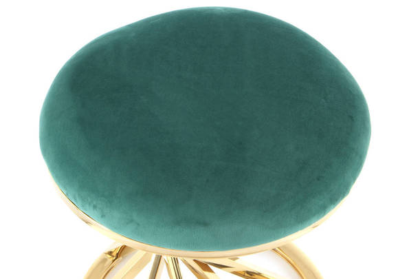 360Living Stool Wesley 325 green / gold