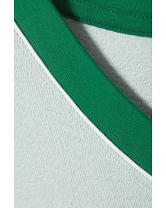 V-ringad T-shirt Andy Dustiest Blå/grön