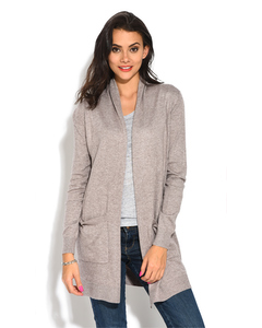 Long Cardigan With Pockets, Long Sleeve