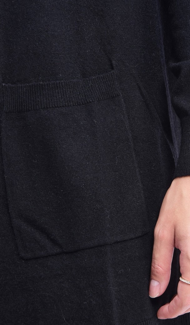 C&Jo Long Cardigan With Pockets, Long Sleeve