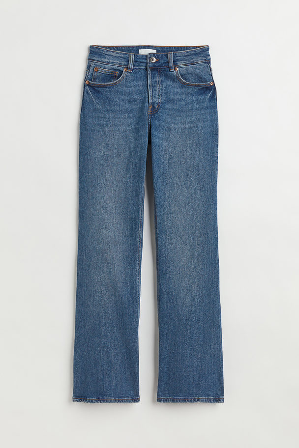 H&M Flare Low Jeans Denimblauw