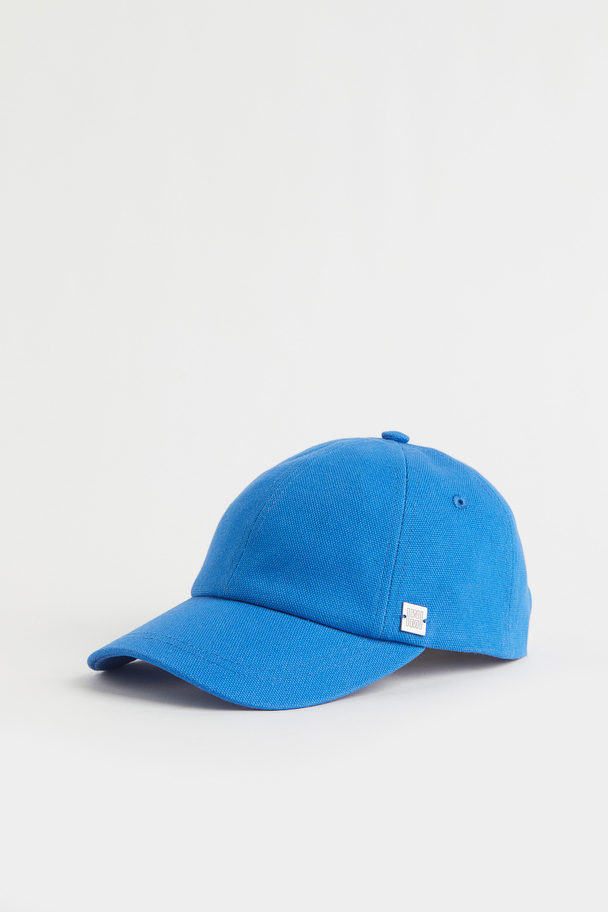H&M Cap aus Baumwollcanvas Blau