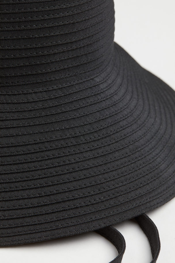 H&M Tie-detail Sun Hat Black