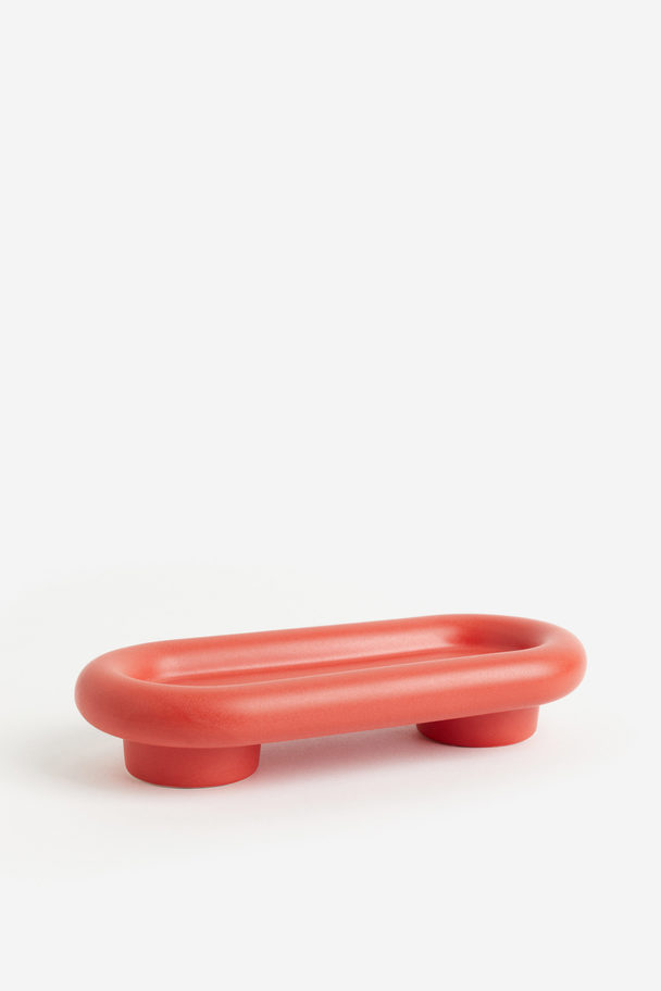 H&M HOME Stoneware Tray Red