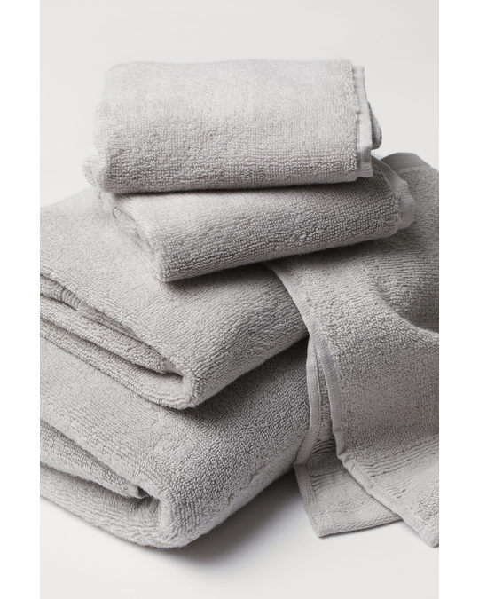 H&M HOME Cotton Hand Towel Light Grey