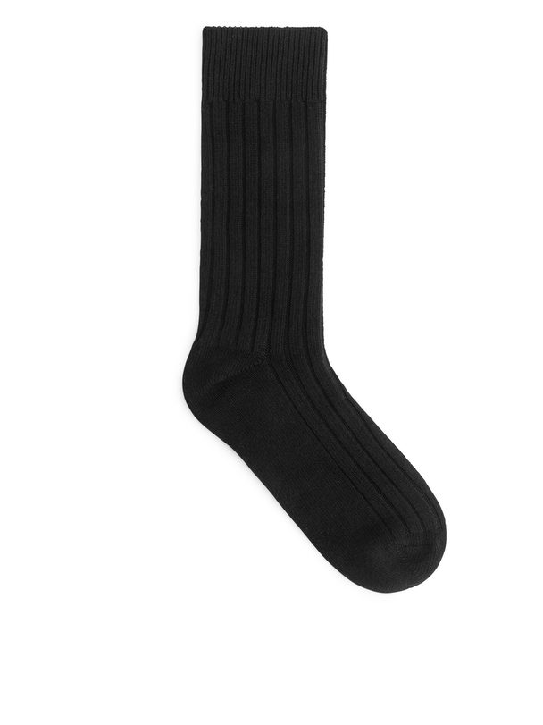 ARKET Cashmere Rib Socks Black