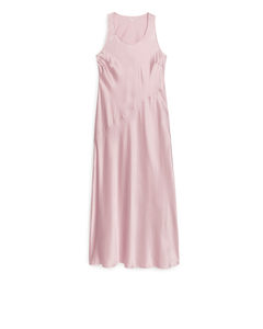 Silk Slip Dress Pink