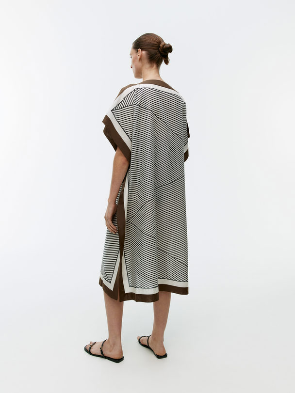 ARKET Lyocell-cotton Cover-up White/brown