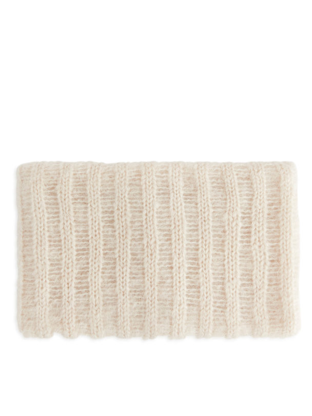ARKET Wool-mohair Snood Off-white