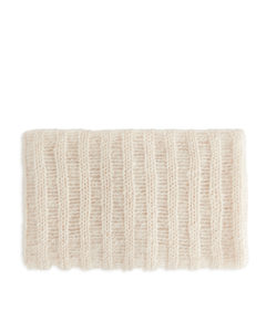 Wool-mohair Snood Off-white