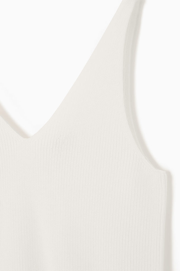 COS TANKTOP AUS RIPPSTRICK WEISS