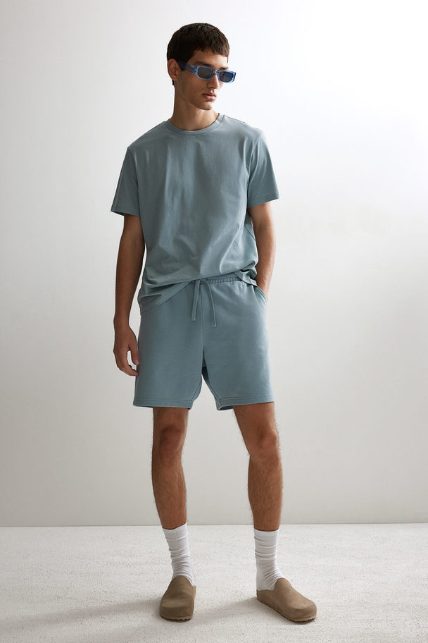 H&M Regular Fit Sweatshorts Turquoise