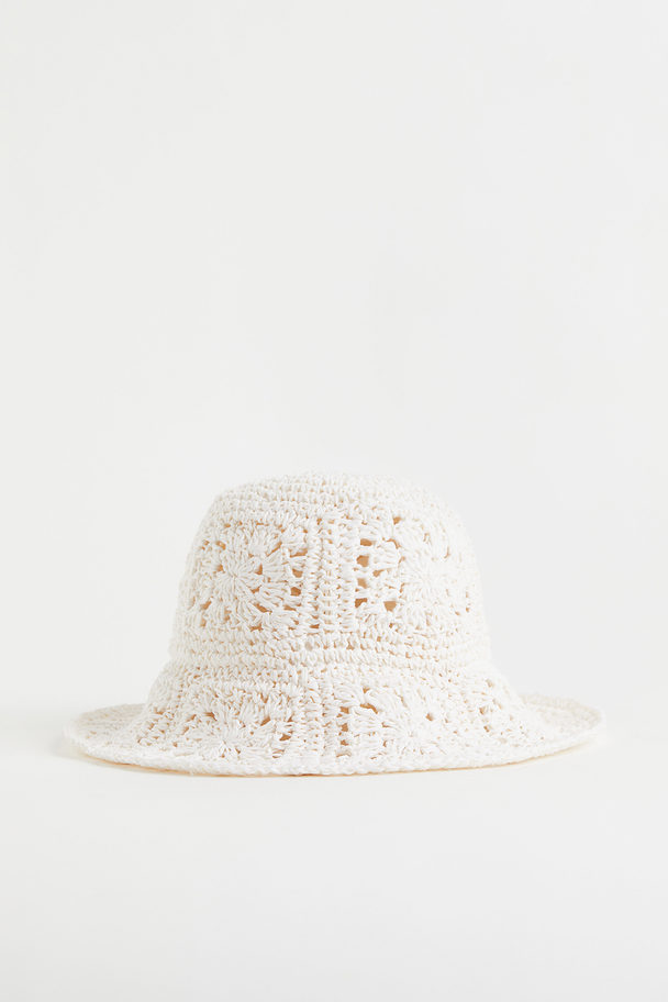 H&M Straw Hat White