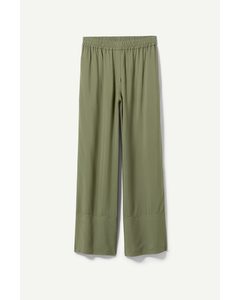 Solanda Pull-on Trousers Khaki Green