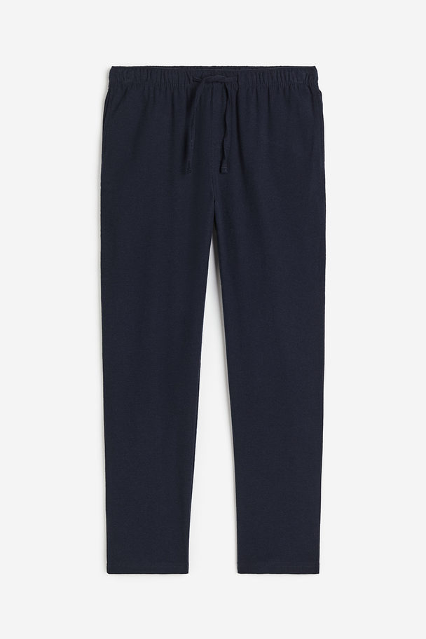 H&M Set Van 2 Pyjamabroeken - Regular Fit Donkerblauw