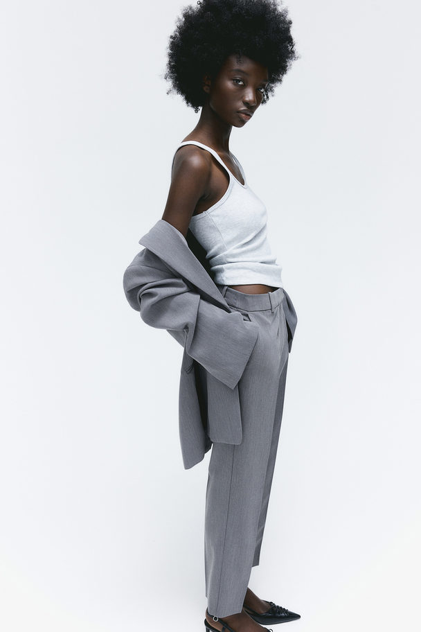 H&M Slim Twill Trousers Grey