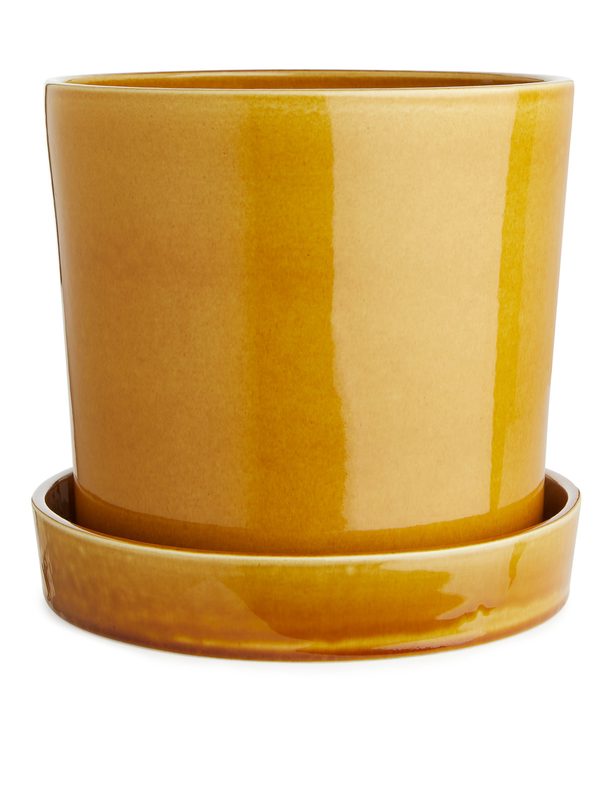 ARKET Terracotta Pot 22 Cm Yellow