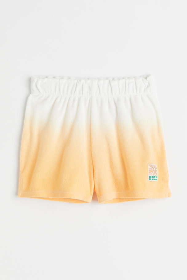 H&M Shorts aus Frottee Hellorange