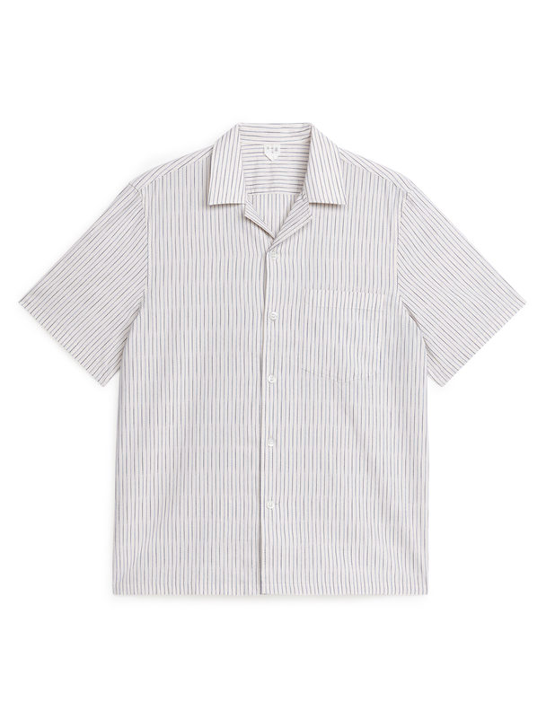 ARKET Lightweight Poplin Shirt White/blue